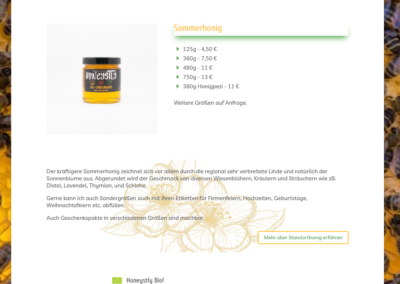 Bild: Produkt-Detail Honeystly