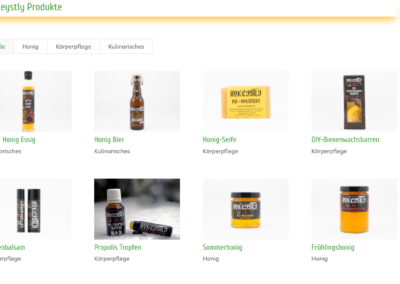 Bild: Produktübersicht Honeystly