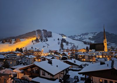 Winterlicher Blick vom Almblick in Maria Alm