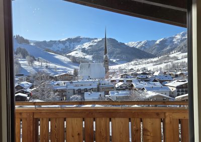 Winterlicher Ausblick vom Roten Apartment in Maria Alm